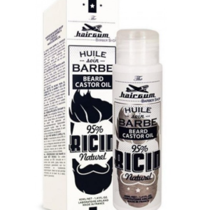 Huile de soin pour barbe et cheveux à 95% au ricin naturel The hairgum barber shop