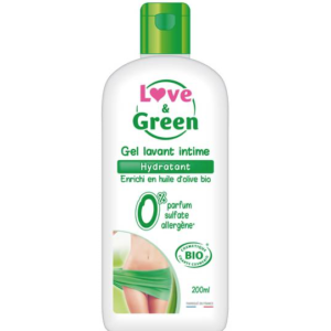 Gel lavant intime hydratant enrichien huile d'olive bio Love & Green