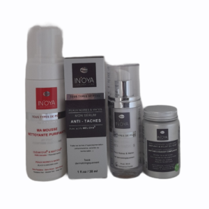 Mousse, Sérum anti taches, et complément alimentaires In'oya