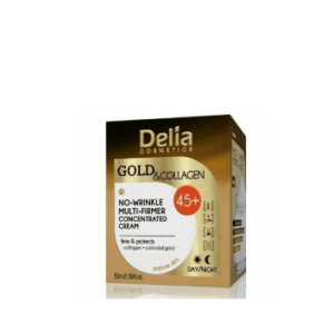 Crème anti-rides Delia Cosmetics Gold & Collagen 45+