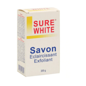 Savon exfoliant éclaircissant Sure White