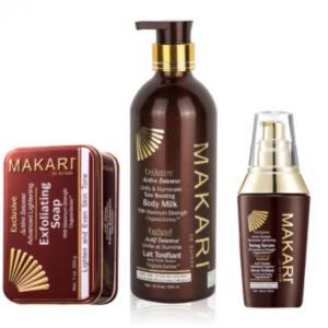 Kit Makari Sérum, Lait et Savon Tonifiants Exclusifs