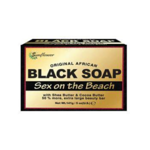 Savon noir africain avec beurre de karité et beurre de cacao