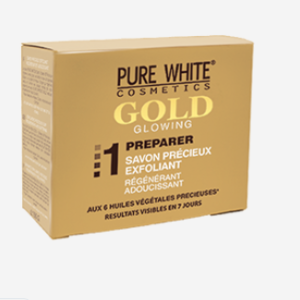 Savon éclaircissant Pure White Gold Glowing