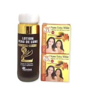 Duo éclaircissant Lotion Peau de Lune et 2 Crèmes Nano White