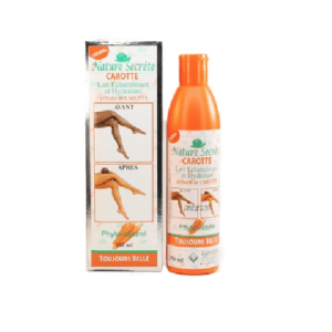 Lait éclaircissant Nature Secrète à la carotte