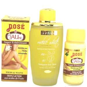 Lotion et potion éclaircissant pour les mains, pieds et cicatrices Melie White