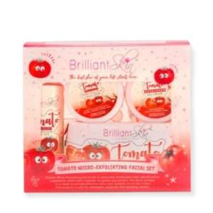 Set super éclaircissant facial à la tomate Micro-exfoliant