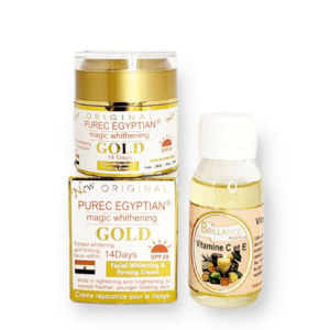 Crème éclaircissant Magic  Gold Pure Egyptian & Huile vitamine E