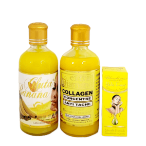 Trio Concentré éclaircissant Gluta Banana et collagéne et anti-tâches