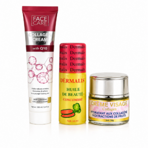 Coffret Collagène Visage – Crème, Huile & Soin Anti-Âge Éclat