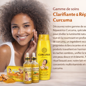 Gamme Curcuma Clarifiante & Réparatrice – Éclat, Uniformité