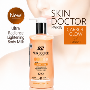Skin Doctor Carrot Glow Q10 Body Milk – Lotion Éclat SPF30