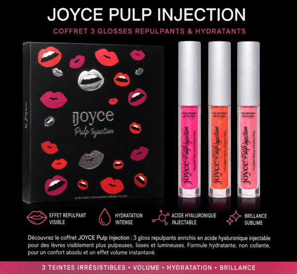 Pulp Injection Joyce Pulp Injection – 3 Gloss Repulpants à l’Acide Hyaluronique ...
