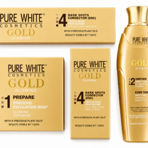 Pack Pure White Gold Glowing – Éclaircissante Anti-Taches