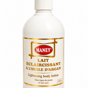 Maney Lait Éclaircissant à l’Huile d’Argan – Soin Corps Hydratant